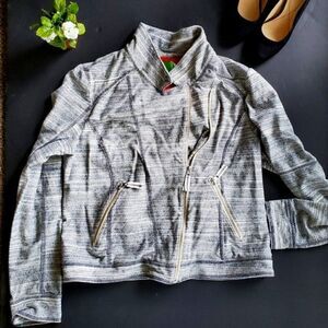 Anthropologie Grey Knit Jacket